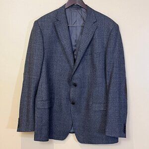 Ralph Lauren Houndstooth Wool Elbow Patches Slim Fit Blazer Sport Coat Men's 48L